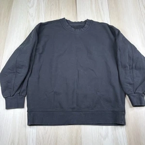 Lululemon Damen schwarz Softstreme Rundhalsausschnitt Oversize Pullover Sweatshirt Größe 6 - Bild 1 von 10