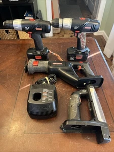 Craftsman 19.2V Tools Combo Kit W/ 2 Drills / Recip / Light / 2 Bats / Charge P2 - Picture 1 of 15