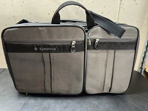 1987 Vintage Samsonite Silhouette 4 Woven Wool Luggage Carry On VG 23” Tweed - Picture 1 of 19