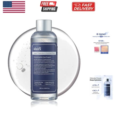 ] Tónico sin perfume de preparación flexible 6,08 fl oz, ligero, aceite esencial-F... Foto 1 de 4