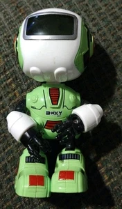 Brainstem Boxy Bot Series 1 Green Robot - Touch Sensor Diecast Fully Posable - Picture 1 of 4