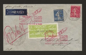Cubierta de correo cohete Francia 1935 P.27 - Roberti - EZ 2C1 - Imagen 1 de 2