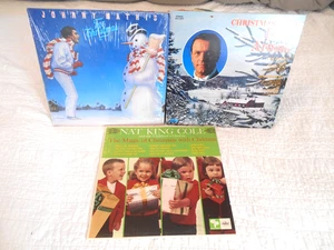 Johnny Mathis For Christmas Nat King Cole The Magic Of With Children.. 3 LP Lot - Picture 1 of 2