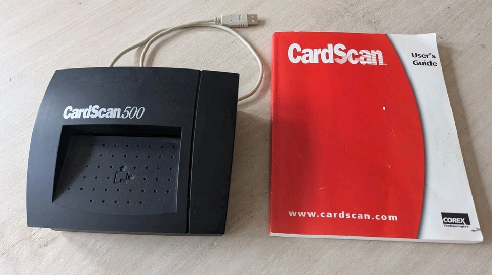 Corex CardScan 500 Business Card Scanner w/ USB Cable & User Guide - Image 1 of 4