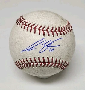 Andrew Vaughn Signed Autographed Game Used Major League Baseball BREWERS - Picture 1 of 3