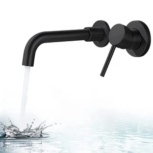 Wall Mounted Bathroom Faucet Single Handle Lavatory Sink Faucet Bathroom Vess... - Picture 1 of 9