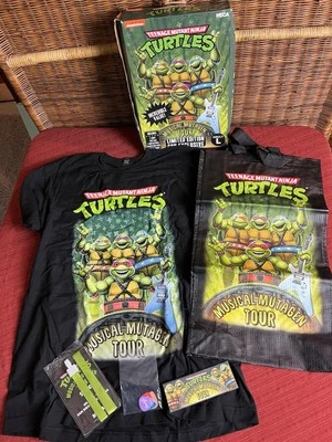 NECA TMNT Teenage Mutant Ninja Turtles Musical Mutagen Tour Pack Nuevo Caja Abierta Foto 1 de 4