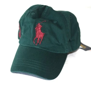 Polo Ralph Lauren Mütze Ball Cap Big Pony Chino Lederriemen Neu mit Etikett - Bild 1 von 4