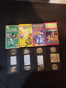 VINTAGE- MIX CARTOONS LOT OF 4 VHS (VIDEOCASSETTE ) - Picture 1 of 6
