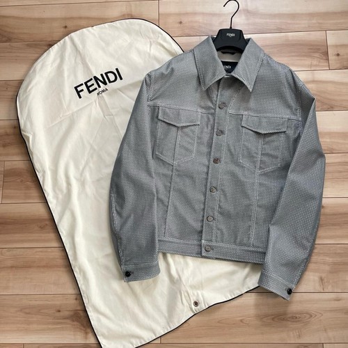 Giacca denim modello Fendi Micro Zucca