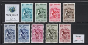 WC1_28009. VENEZUELA. Juego de aire Arms of Aragua 1952. Sc. C401-C409. MNH - Imagen 1 de 1