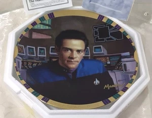 Star Trek Doctor Julian Bashir Signed Hamilton Collections Decorative Plate NIP - Picture 1 of 8