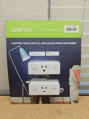New Smart Plug Mini Wi-Fi WEMO 2-pack Works w/ Alexa Google Assistant, Nest (E3) - Image 1 of 3