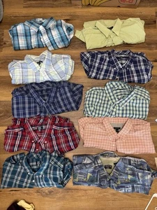 Men’s 2X Shirt Lot (10) – George, Trader Bay, Basic Editions – Short Sleeve - Picture 1 of 20