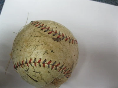 1932 Tour of Japan Baseball Jimmie Foxx George Kelly Rabbit Autographs Ball - Image 1 of 4