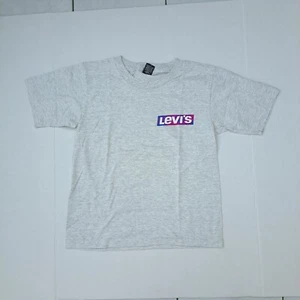 Levi's 560 T-shirt Vintage 80's Deadstock Size: Medium Youth Gray Made on USA - Picture 1 of 10