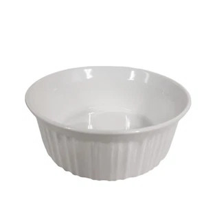 Corning Ware Bakeware Serving Dish Bowl 1.5 Qt 1.4L French White Round Stoneware - Picture 1 of 9