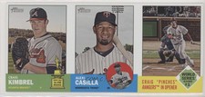 2012 Topps Heritage Boxloader Ad Panel Craig Kimbrel Alexi Casilla Allen #KCC