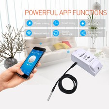 Smart WIFI SONOFF TH10/TH16 Switch/DS18B20 Waterproof Temperature Probe Monitor