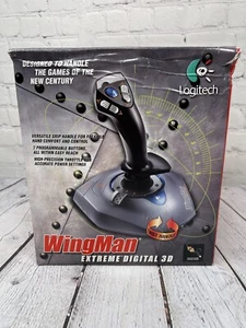 Vintage 1999 Wingman Extreme 3D Gaming Flight Stick Joystick Logitech Open Box - Picture 1 of 6