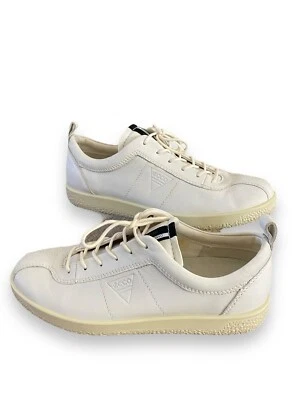 ECCO Danish Design Soft 8 - Mujer Cuero Suave Blanco Zapatillas UK 6 EU 39  Foto 1 de 4