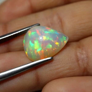 5,3 Karat 15,2x12,6 mm Natürlicher AAA Multi Flashy Fire Äthiopischer Opal Birnenform - Bild 1 von 11