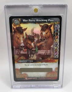 War Party Hitching Post ELEMENTS LOOT 2/3 Unscratched WOW TCG Card - Picture 1 of 1