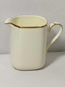 Noritake Creamer Troy #9726 Bone China Japan Cream Color Gold Edging  - Picture 1 of 9