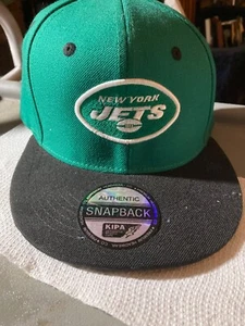GREAT NEW YORK JETS...AUTHENTIC -PREMIUM-ADJUSTABLE-GREEN w BLACK BRIM CAP/HAT - Picture 1 of 4