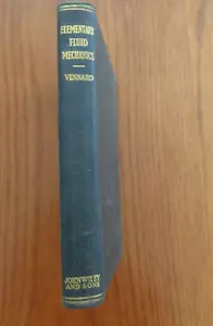 Elementary Fluid Mechanics by John K Vennard 1940 HC - Picture 1 of 1