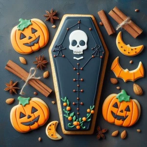 Halloween Coffin Cookie Cutter 4.5'' Camping Sleeping Bag too Metal - Picture 1 of 11