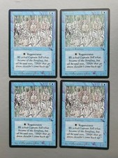 Drowned x4 playset, MTG The Dark (1994) Common Blue Creature VG/NM+