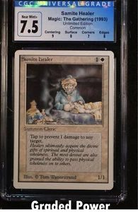 Unlimited Samite Healer CGC 7.5 (9146) Magic The Gathering - Imagen 1 de 2