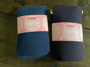 Gymboree Girls Knit Tights Purple Blue Size 8 9 10 Autumn Highlands - Picture 1 of 5