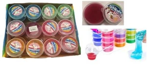 6 ASST COLOR UNICORN POOH SLIME toy party items GOOP SLIMEY goo ooze novelties - Picture 1 of 1