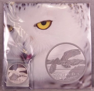 2014 Canadian Snowy Owl $50.00 Fine Silver Coin - Picture 1 of 1