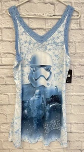 New Star Wars chemise nightie sleep women XL stormtrooper lace sleeveless pajama - Picture 1 of 8