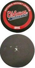 OSHAWA GENERALS OHL OFFICIAL HOCKEY PUCK made in CANADA 🇨🇦 VICEROY MFG.