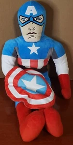 Marvel Avengers Captain America Plush Soft Doll Snuggle Pillow Buddy 24 Inches - Picture 1 of 4