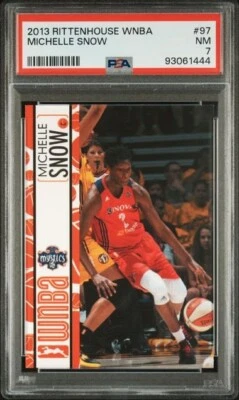 2013 Rittenhouse WNBA MICHELLE SNOW PSA 7 Tennessee Lady Vols Washington Mystics - Image 1 of 2
