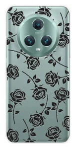 Coque en silicone imprimée compatible Huawei Honor Magic 5 Pro 5G Roses noires - Picture 1 of 3