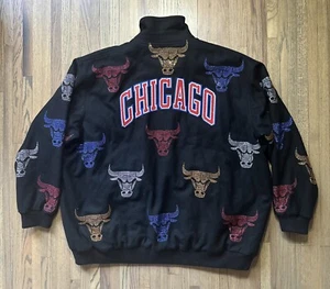 G-III Carl Banks Chicago Bulls Jordan NBA Champions Jacket Men Size 4XL Wool - Picture 1 of 18