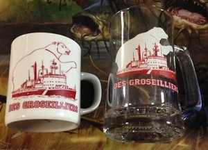 2 MUGS Canada Ice Breaker Des Groseilliers Canadian Coast Guard RARE POLAR BEAR - Picture 1 of 4