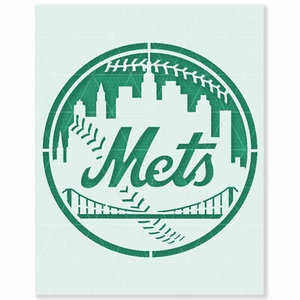 New York Mets Stencil – Baseball Team Fan Art, Sports Craft, Home Decor, NY - Picture 1 of 4