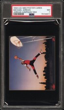 1994 Upper Deck Nike Poster Cards Michael Jordan + Promo Jumpman 1984 PSA 7 Pop2