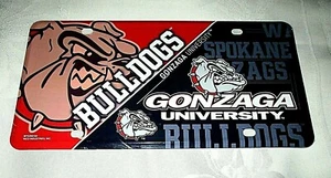 GONZAGA BULLDOGS Metal License Plate #4 - NEW - Picture 1 of 1