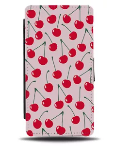 Fallende Kirschen Flip Geldbörse Etui Kirsche Cartoon Obst Muster Bild F077 - Bild 1 von 3