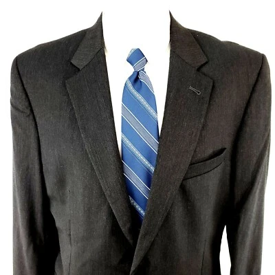 Jos A Bank Signature Wool 2 Button Blazer 42L Gray Sport Coat Tagged 44L - Image 1 of 4