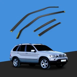 BMW X5 E53 1999-2006 5 Door SUV Wind Deflectors 4pcs Tinted - Picture 1 of 10