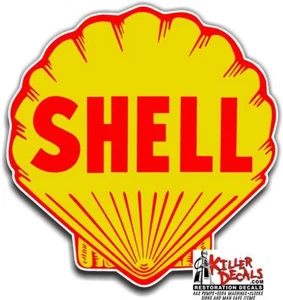 (Shell #2) 4" SHELL Benzinpumpe LUBSTER AUFKLEBER GAS ÖL AUFKLEBER - Bild 1 von 1